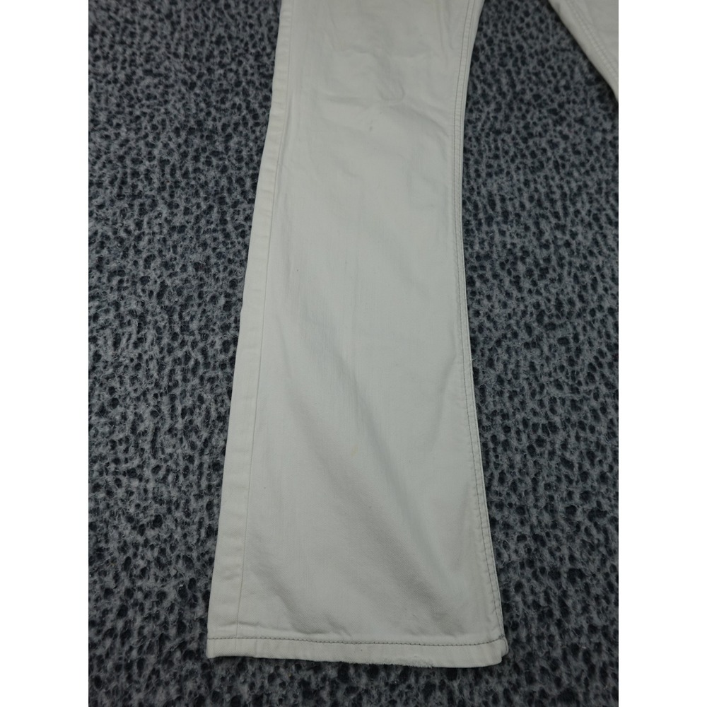 LTB 1948 Little Big Jeans Womens W28 L34 Off-White Straight Leg Stretch Denim - Picture 4 of 13